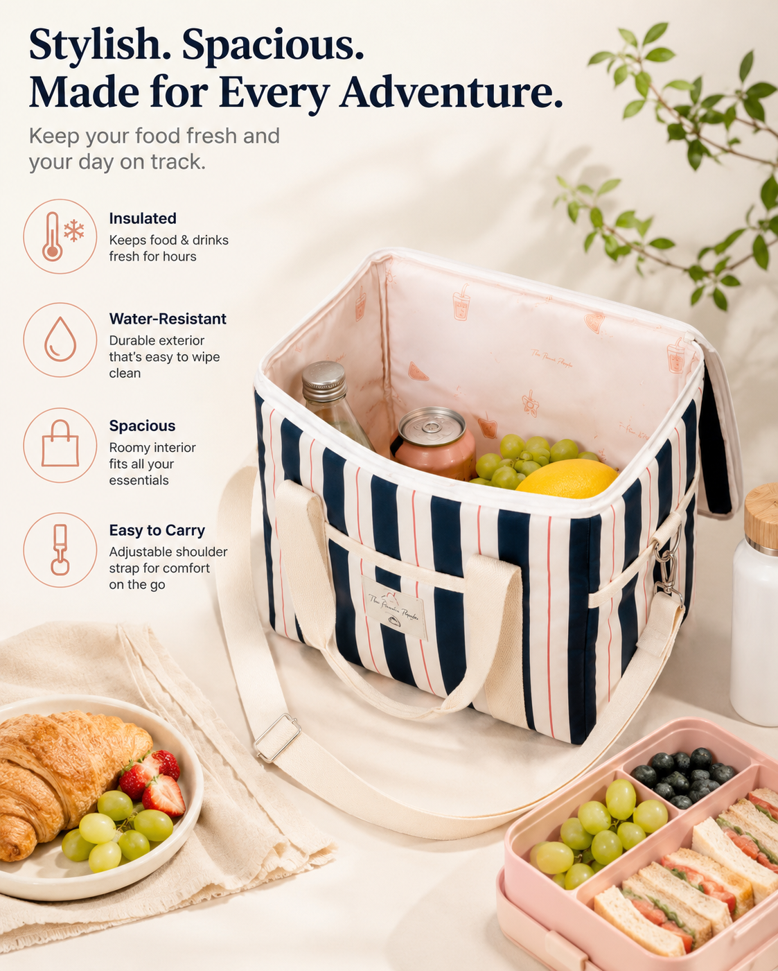 harpor stripe cooler bag harpor stripe cooler bag