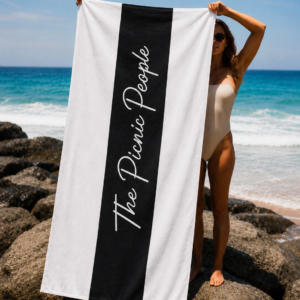 iconic towel black